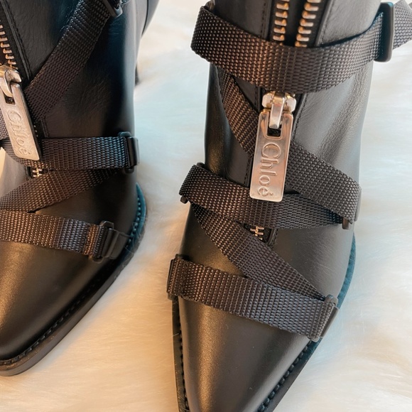 Chloe 36 TRACY Strappy Front Zip Boots - Picture 4 of 10